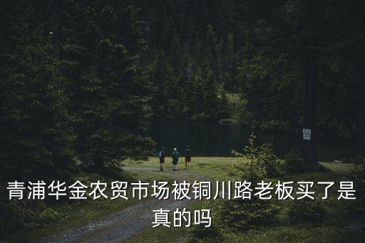 青浦華金農貿市場被銅川路老板買了是真的嗎
