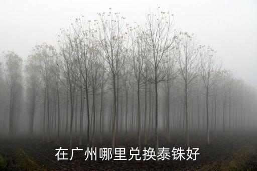 在廣州哪里兌換泰銖好