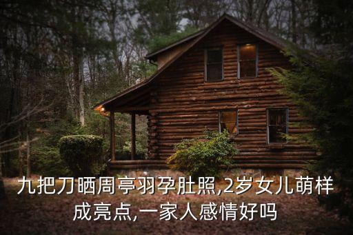 九把刀曬周亭羽孕肚照,2歲女兒萌樣成亮點(diǎn),一家人感情好嗎