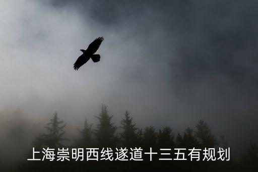 上海崇明西線遂道十三五有規劃