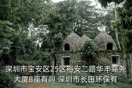 深圳市寶安區25區裕安二路華豐商務大廈B座有叫 深圳市長田環保有