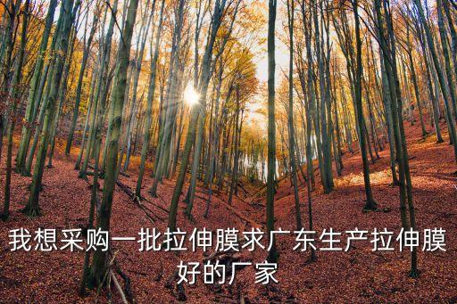東莞機用拉伸膜哪款好，拉伸膜的種類有哪些有哪些廠家生產