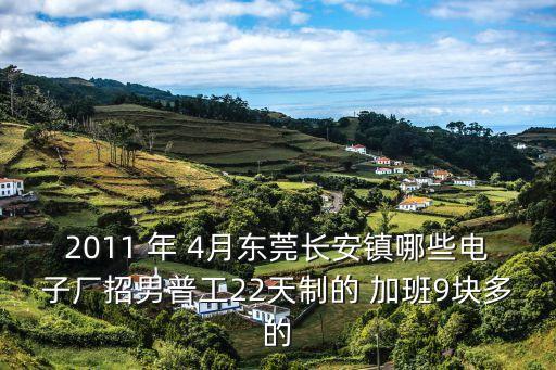 2011 年 4月東莞長(zhǎng)安鎮(zhèn)哪些電子廠招男普工22天制的 加班9塊多的
