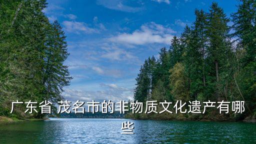 廣東省 茂名市的非物質(zhì)文化遺產(chǎn)有哪些