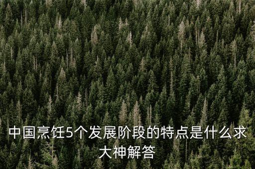 中國(guó)烹飪5個(gè)發(fā)展階段的特點(diǎn)是什么求大神解答