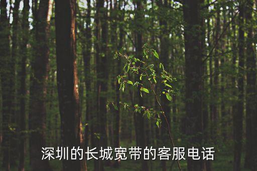 深圳的長城寬帶的客服電話