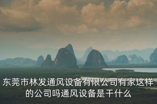 東莞市林發(fā)通風(fēng)設(shè)備有限公司有家這樣的公司嗎通風(fēng)設(shè)備是干什么