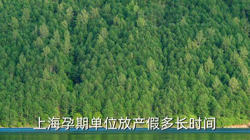 上海孕期單位放產(chǎn)假多長時間