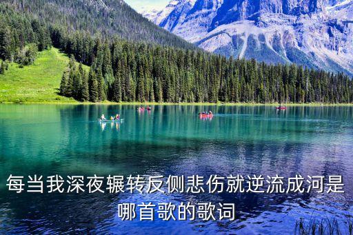 悲傷逆流成河歌詞，悲傷逆流成河是什么歌