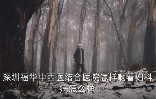 深圳福華中西醫結合醫院怎樣啊看婦科病怎么樣