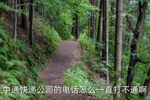 中通快遞公司的電話怎么一直打不通啊