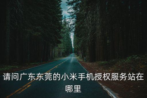 請問廣東東莞的小米手機(jī)授權(quán)服務(wù)站在哪里