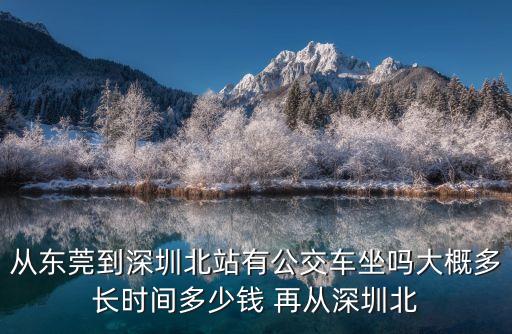 東莞到深圳北的大巴，從東莞到深圳北站有公交車坐嗎大概多長時間多少錢 再從深圳北