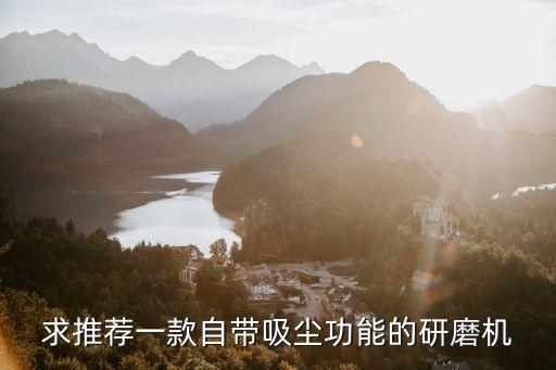 東莞研磨機除塵設備，求推薦一款自帶吸塵功能的研磨機