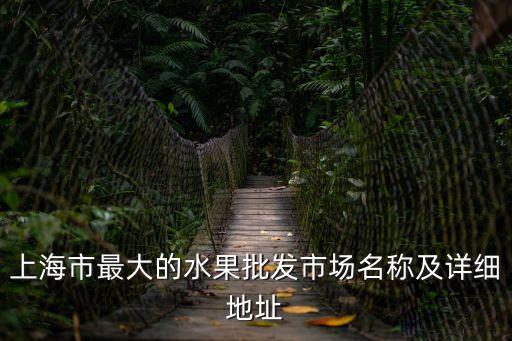 上海市最大的水果批發(fā)市場(chǎng)名稱及詳細(xì)地址