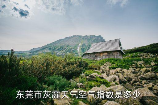 東莞市灰霾天氣空氣指數(shù)是多少