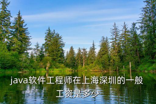 武麗麗 工程師 上海市，java軟件工程師在上海深圳的一般工資是多少