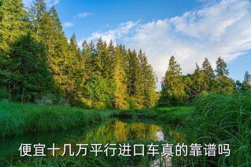 便宜十幾萬平行進口車真的靠譜嗎