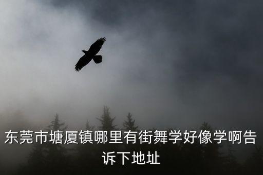 東莞市塘廈鎮哪里有街舞學好像學啊告訴下地址