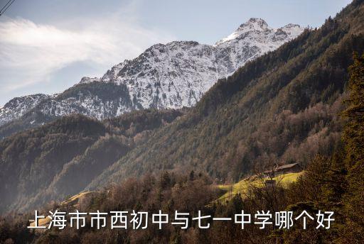 上海市市西初中與七一中學(xué)哪個(gè)好