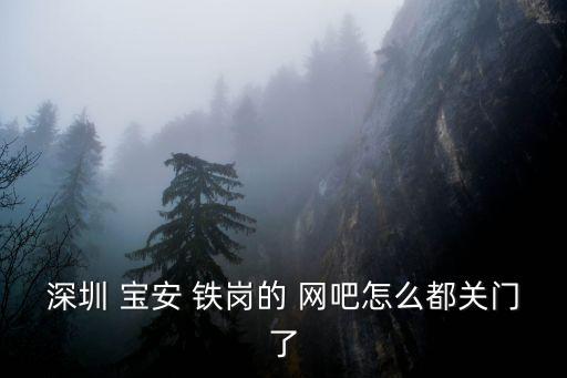 深圳網吧恢復，為什么深圳龍華大浪的有些網吧關閉了