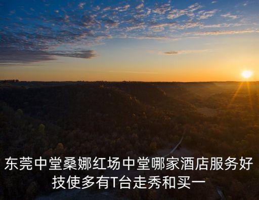 東莞中堂桑娜紅場中堂哪家酒店服務好技使多有T臺走秀和買一