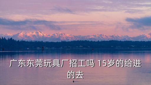 廣東東莞玩具廠招工嗎 15歲的給進(jìn)的去