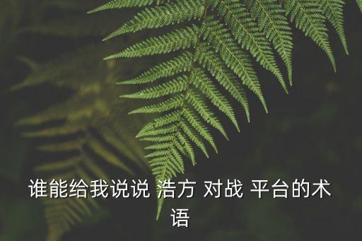 浩方對戰平臺