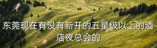 東莞現在有沒有新開的五星級以上的酒店夜總會的