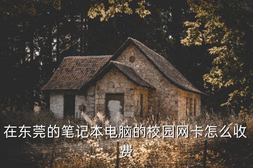 在東莞的筆記本電腦的校園網卡怎么收費