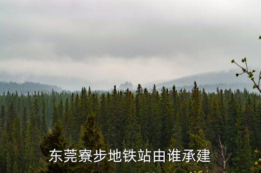 東莞寮步鎮為什么沒有地鐵，為什麼東莞沒地鐵