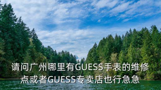 請(qǐng)問廣州哪里有GUESS手表的維修點(diǎn)或者GUESS專賣店也行急急