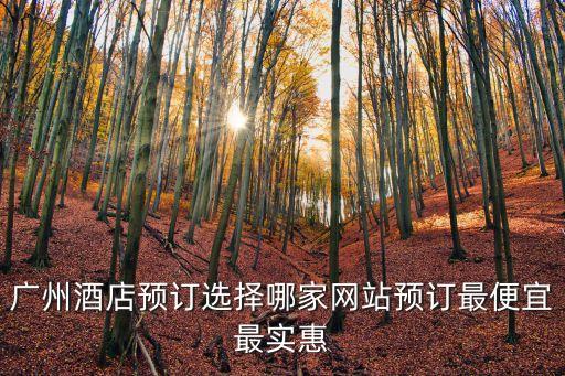 廣州酒店預訂選擇哪家網站預訂最便宜最實惠