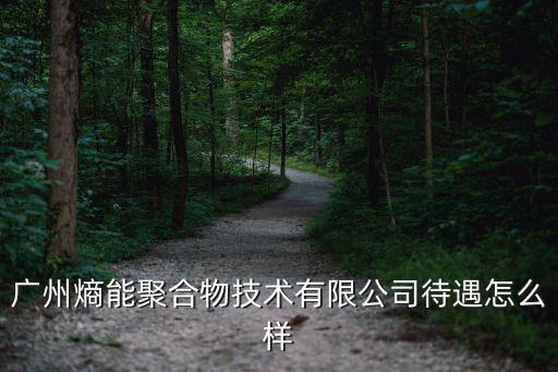 廣州熵能聚合物技術有限公司待遇怎么樣