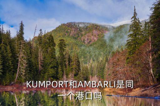KUMPORT和AMBARLI是同一個港口嗎