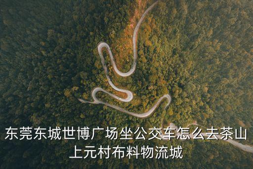 東莞東城世博廣場(chǎng)坐公交車怎么去茶山上元村布料物流城