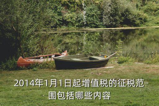 2014年1月1日起增值稅的征稅范圍包括哪些內(nèi)容
