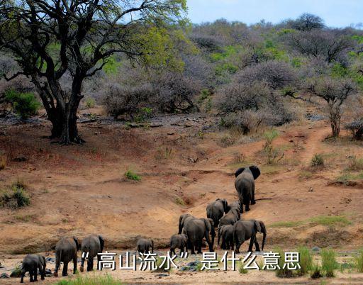 “ 高山流水”是什么意思