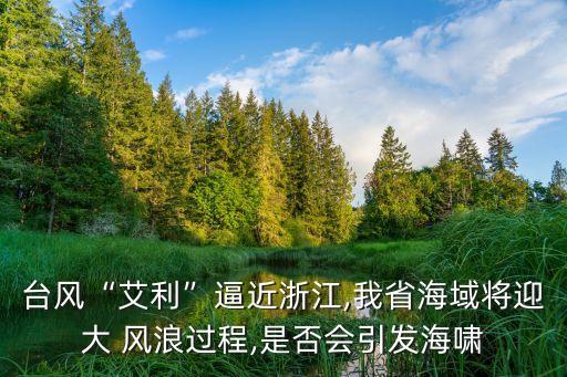 臺風“艾利”逼近浙江,我省海域將迎大 風浪過程,是否會引發海嘯