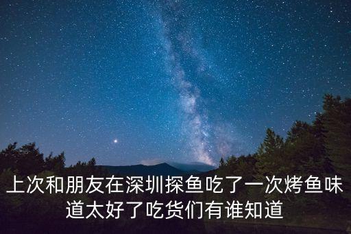 上次和朋友在深圳探魚吃了一次烤魚味道太好了吃貨們有誰知道