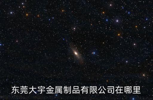 東莞大宇金屬制品有限公司在哪里