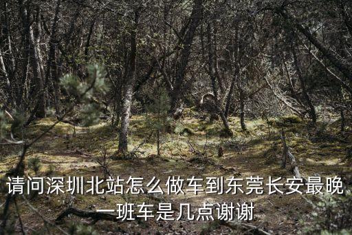 請問深圳北站怎么做車到東莞長安最晚一班車是幾點謝謝