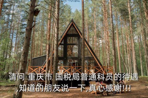 請問 重慶市 國稅局普通科員的待遇,知道的朋友說一下,真心感謝!!!