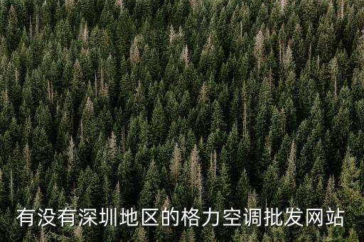 有沒有深圳地區(qū)的格力空調(diào)批發(fā)網(wǎng)站