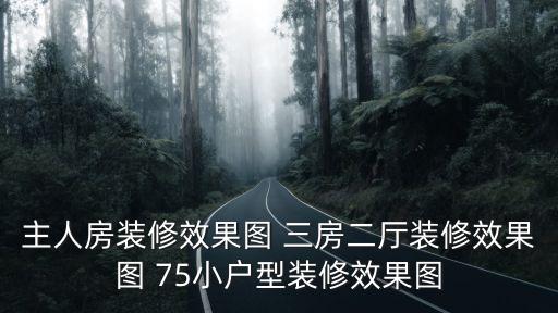 主人房裝修效果圖 三房二廳裝修效果圖 75小戶型裝修效果圖