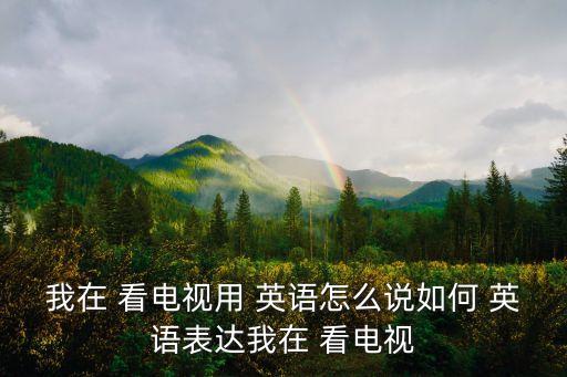 看電視英語(yǔ)怎么寫,和我弟弟看電視英語(yǔ)怎么寫