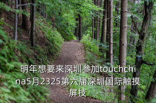 深圳易德創(chuàng)展，明年想要來深圳參加touchchina5月2325第六屆深圳國際觸摸屏技