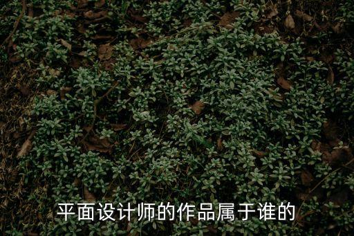 平面設(shè)計師的作品屬于誰的