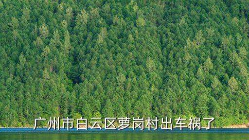 廣州市白云區(qū)蘿崗村出車禍了