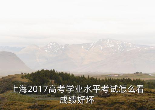 2017上海市考筆試成績，上海2017高考學業水平考試怎么看成績好壞